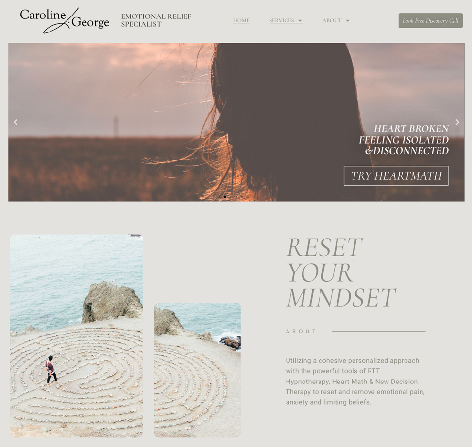 Caroline George - Website Design