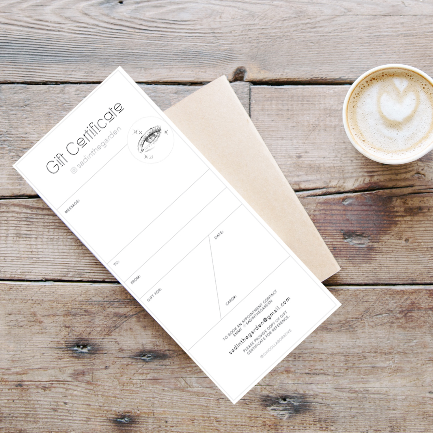 Artist Gift Certificates